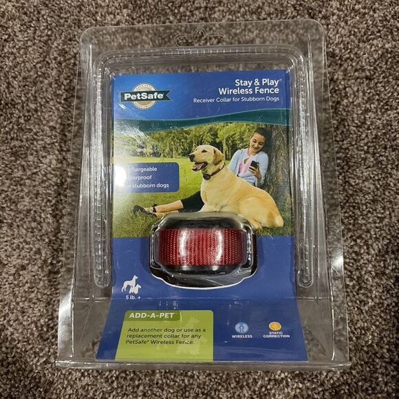 NEW PetSafe Stubborn Dog Stay + Play Wireless Fence Receiver Collar PIF00-13672